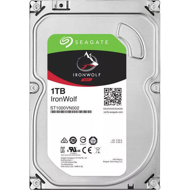 Seagate ST1000VN002-25PK IronWolf Hard Drive - 1 TB - 64 MB - 3.5 - SATA - 5900