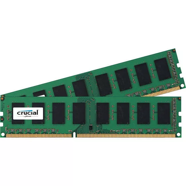 Crucial CT2KIT51272BD160BJ 8 GB DDR3-1600 Memory - DIMM - Unbuffered - ECC - 1.35 V - 1600 MHz