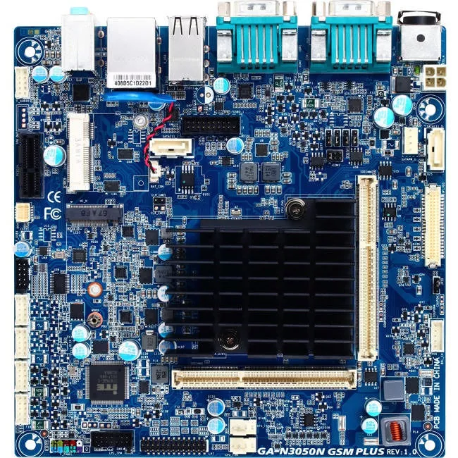 GIGABYTE GA-N3050N GSM PLUS Desktop Motherboard - 2x DDR3L - 1x M.2 - Mini ITX