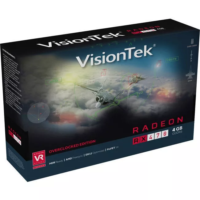 VisionTek 900905 AMD Radeon RX 470 Graphic Card - 4 GB GDDR5