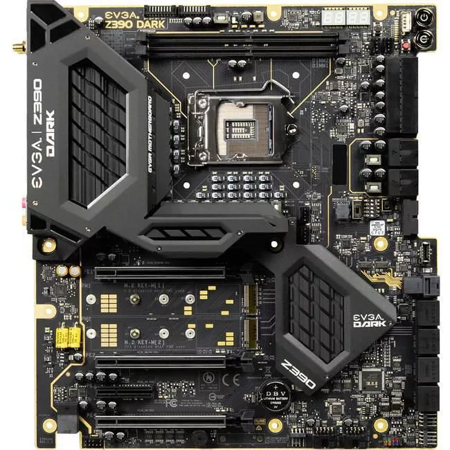 EVGA 131-CS-E399-KR Desktop Motherboard - 1x Socket H4 LGA-1151 - Intel Z390 - 2x DDR4 - RAID - 3x M.2 - 3x PCIe x16 - Wi-Fi - EATX