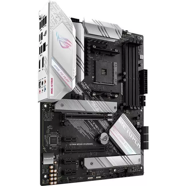 ASUS ROG STRIX B550-A GAMING Desktop Motherboard - 1x Socket AM4 - AMD B550 - 4x DDR4 - RAID - 2x M.2 - 2x PCIe x16 - 1x RJ-45 - ATX