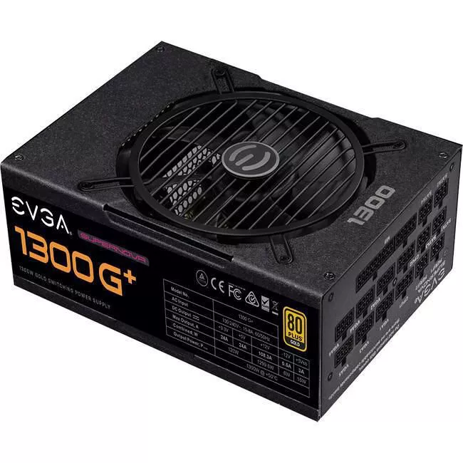 EVGA 220-GP-1300-X1 SuperNOVA 1300 G+ 1300 W Power Supply - 80+ Gold