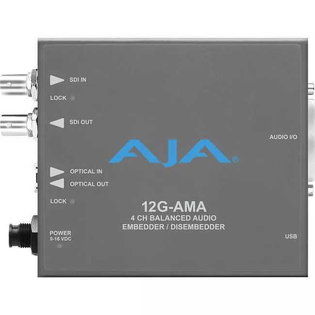 AJA 12G-AMA 12G-SDI 4-Channel Balanced Audio Embedder/Disembedder