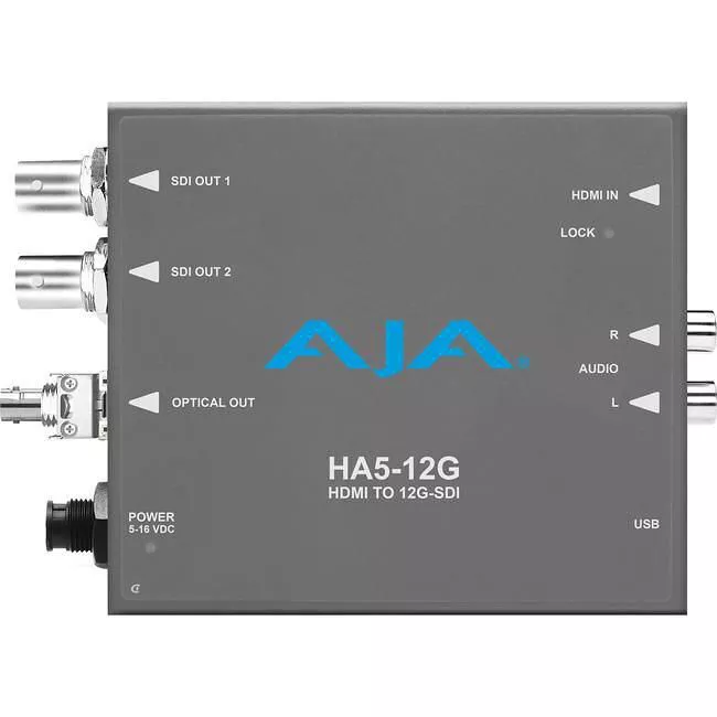 AJA HA5-12G-T-ST HDMI 2.0 to 12G-SDI Converters