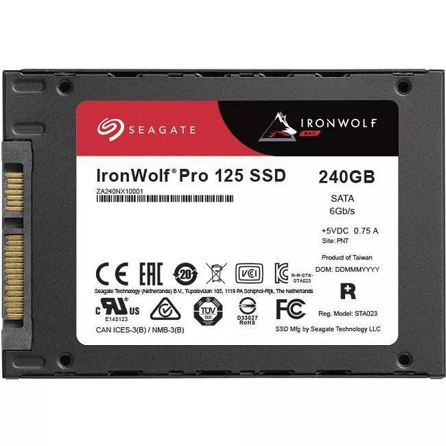 Seagate ZA240NX10001 IronWolf Pro SSD - 240 GB - Internal - 2.5 - SATA - 1 DWPD