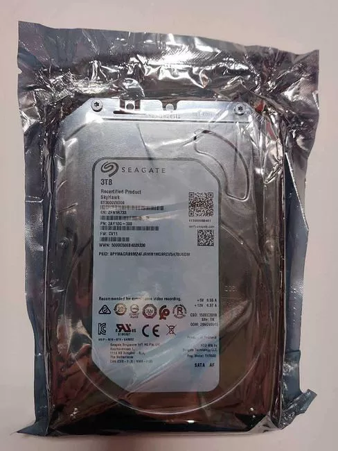 Seagate ST3000VX009 SkyHawk Hard Drive - 3 TB - 256 MB - 3.5 - SATA