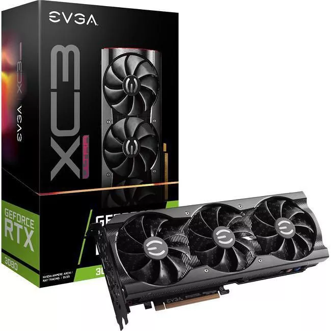 EVGA 10G-P5-3885-KR GeForce RTX™ 3080 XC3 Ultra Gaming Graphic Card - 10 GB GDDR6X - 2.7 Slot