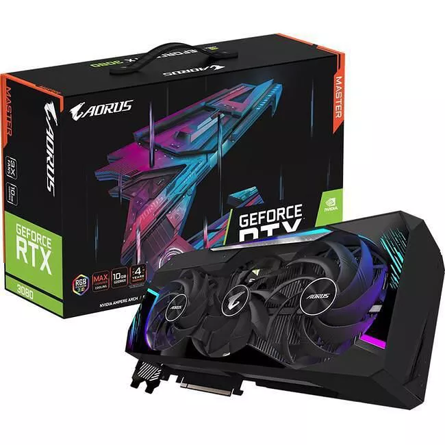 GIGABYTE GV-N3080AORUS M-10GD AORUS GeForce RTX™ 3080 MASTER 10G Graphic Card - 2.3 Slots