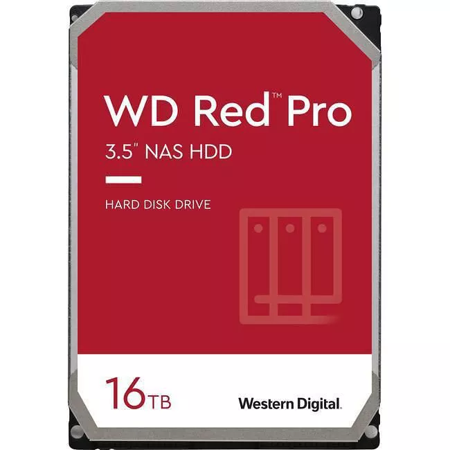WD WD161KFGX Red Pro Hard Drive - 16 TB - 512 MB - 3.5 - SATA - 7200
