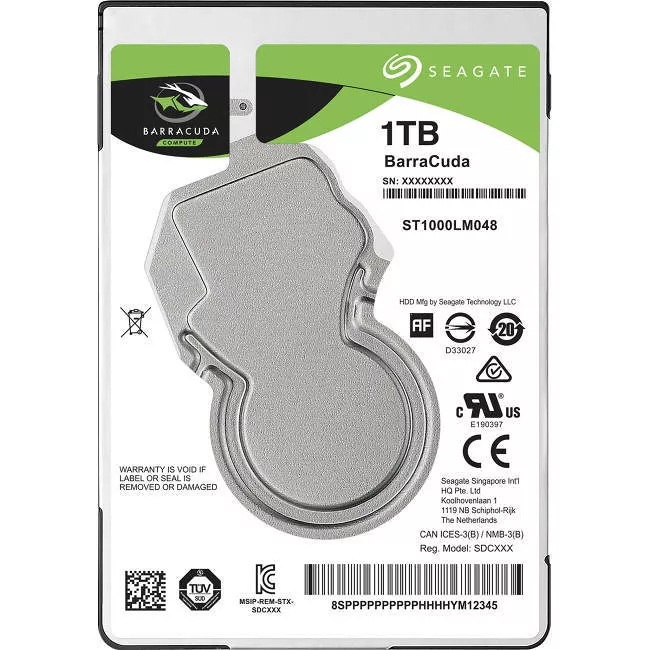 Seagate ST1000LM048-50PK BarraCuda Hard Drive - 1 TB - 128 MB - 2.5 - SATA - 5400