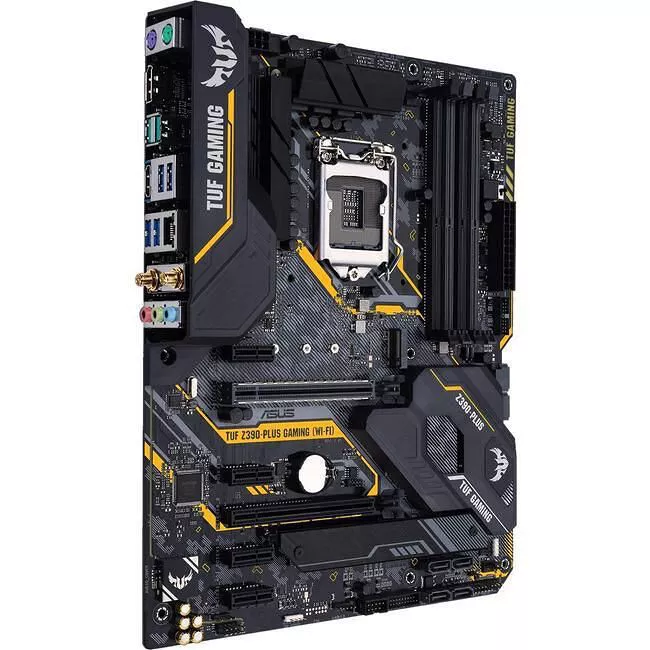 ASUS TUFZ390PLUSGAMINGWIF Desktop Motherboard - 1x Socket H4 LGA-1151 - Intel Z390 - 4x DDR4 - RAID - 2x M.2 - 2x PCIe x16 - Wi-Fi - ATX