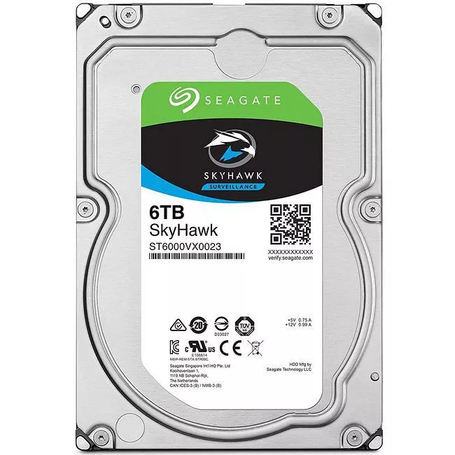 Seagate ST6000VX001 SkyHawk Hard Drives - 6 TB - 256 MB - 3.5 - SATA