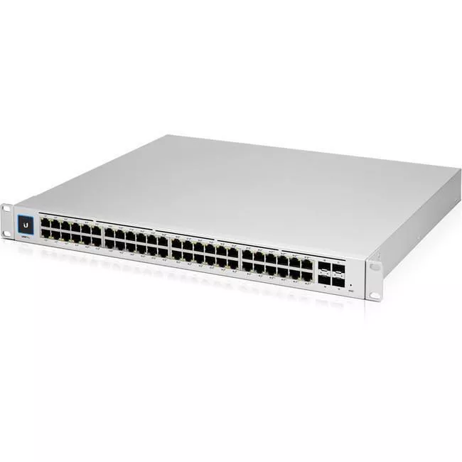 Ubiquiti USW-PRO-48-POE Ethernet Switch - Layer 3 - 40x 1 GbE Port - 8x 1GbE PoE++ - 4x 10GbE Port