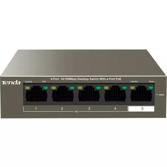 Tenda TEF1105P-4-63WV2.0 Desktop Switch with 4-Port PoE