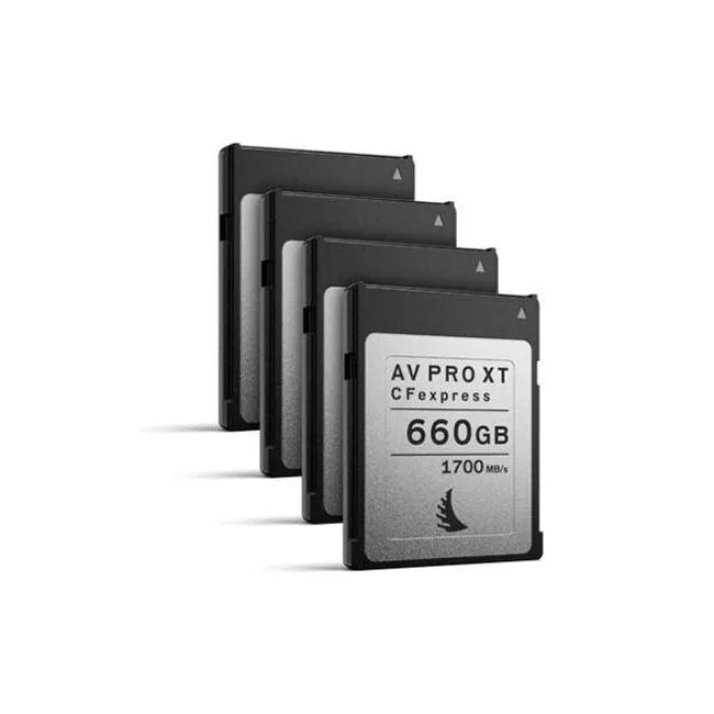 Angelbird AVP660CFXXTX4 AV PRO 660 GB CFexpress Card Type B - 4 Pack