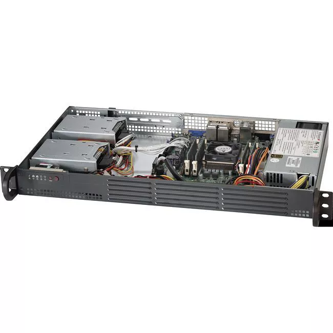 Supermicro CSE-504-203B SuperChassis 1U Rackmount Black Chassis
