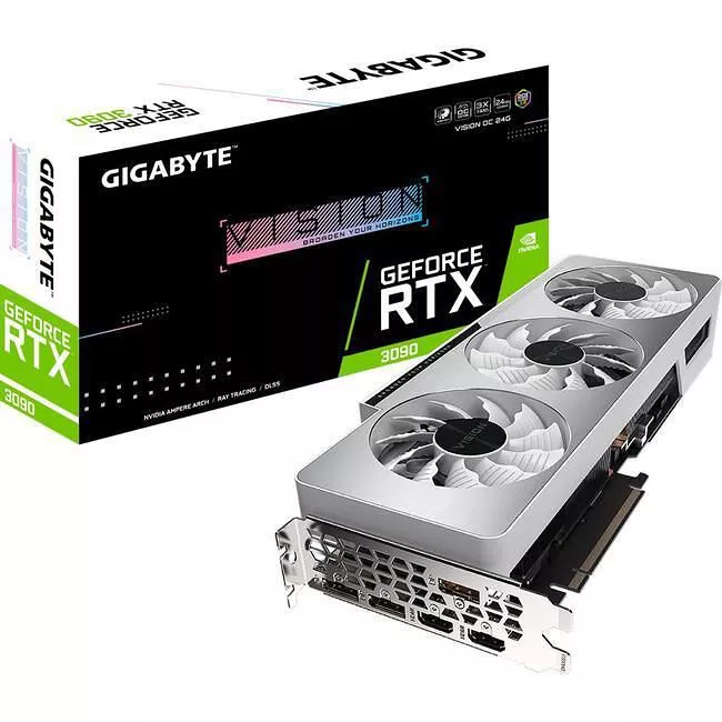 GIGABYTE GV-N3090VISION OC-24GD GeForce RTX™ 3090 VISION OC 24G 2.7 Slot Graphic Card