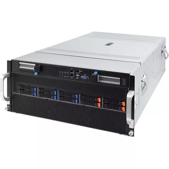 GIGABYTE G591-HS0 5U Rackmount Barebone - 2x LGA-3647 Socket P - Intel C621 - 4x 2200 W Platinum PSU