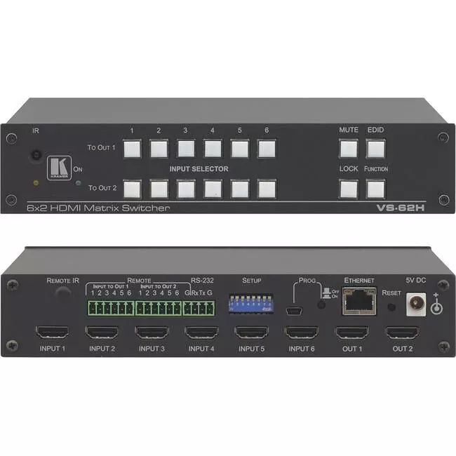 Kramer VS-62H 6X2 4K HDMI Matrix Switcher