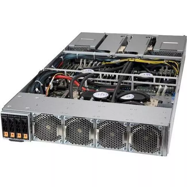 Supermicro AS-2124GQ-NART-LCC Barebone - 2U Rack - 2x AMD EPYC 7002 - NVIDIA HGX A100 4x GPU