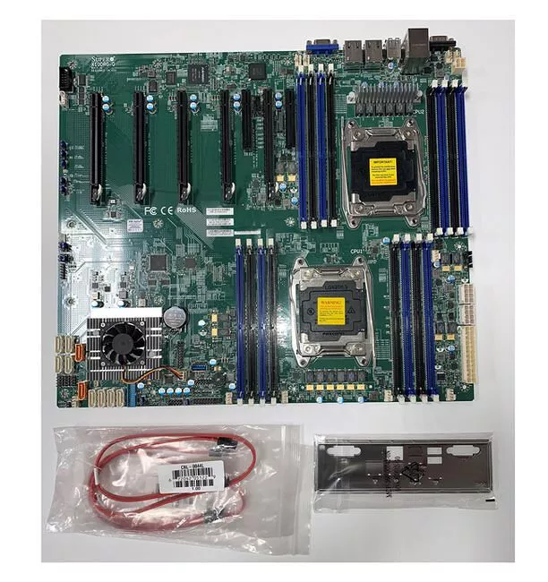Supermicro MBD-X10DRG-Q-B Server Motherboard - 2x Socket LGA 2011-v3 - Intel C612 - 16x DDR4 - RAID - 4x PCIe x16 - Proprietary Form Factor