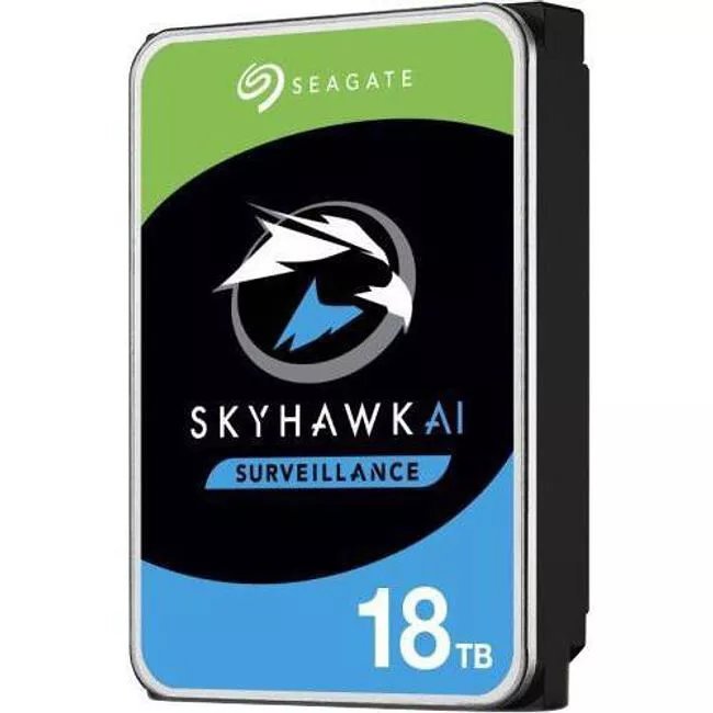 Seagate ST18000VE002 SkyHawk AI 18 TB 3.5" SATA 7200 RPM 256 MB Hard Drive