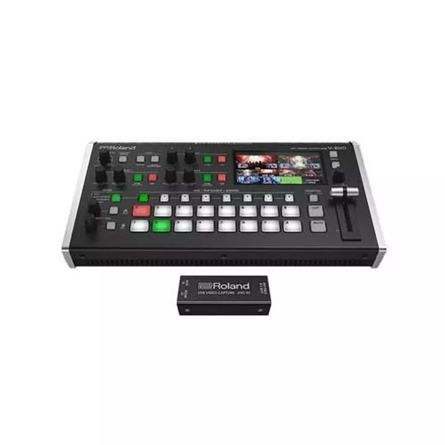Roland V-8HD-STR V-8HD STR V-8HD HD Video Switcher and UVC-01 Encoder Bundle