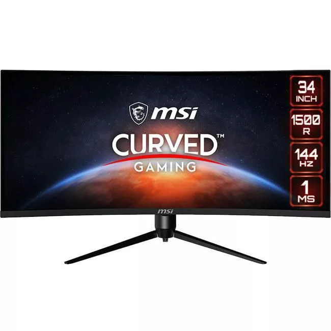 MSI OPTIXMAG342CQR Optix  34" Class UW-QHD Curved Screen Gaming LCD Monitor - 21:9