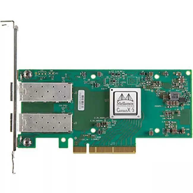 NVIDIA MCX512A-ADAT ConnectX-5 Ex EN Network Card - 25 GbE - 2x Port - SFP28 - PCIe 3.0 x8