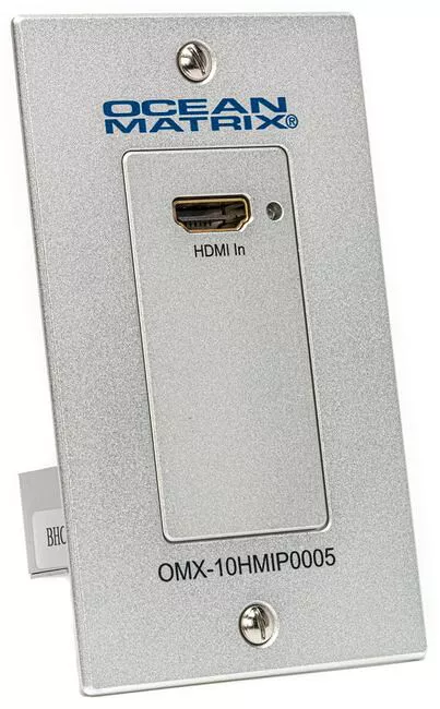 Ocean Matrix OMX-10HMIP0005 Single Gang HDMI Over IP PoE Wall Plate Transmitter