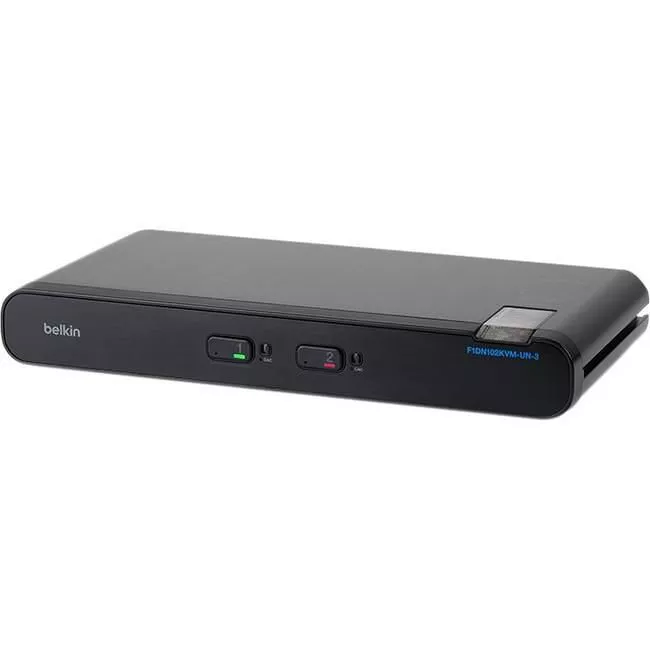 Belkin F1DN102KVM-UN-3 Universal Secure KVM Switch, 2 Port, Single Head
