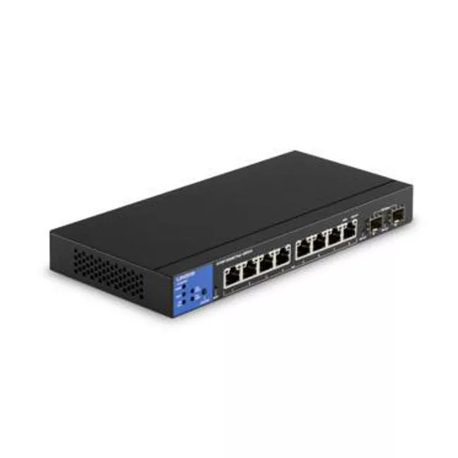 Linksys LGS310MPC 8-Port Managed Gigabit PoE+ Switch with 2 1G SFP Uplinks 110W