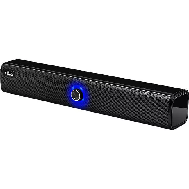 Adesso XTREAMS6 Xtream S6 Portable Bluetooth & Aux Sound Bar Speaker 10W x 2 -Black