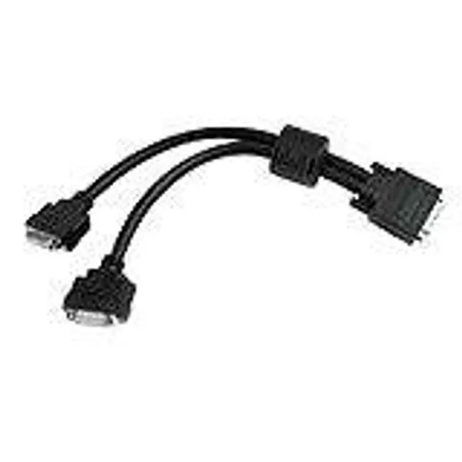 Matrox CAB-L60-2XDF Dual Monitor Adapter Cable - 1ft LFH60-to-DVI