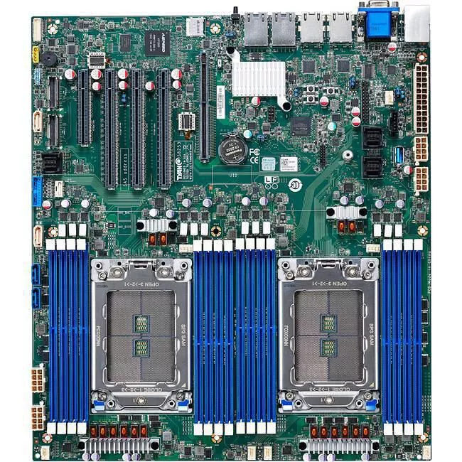 MiTAC S8253GM4NE-2T Server Motherboard - Tomcat CX S8253 - 2x AMD EPYC 7002/SP3 - PCIe 4.0 - EATX