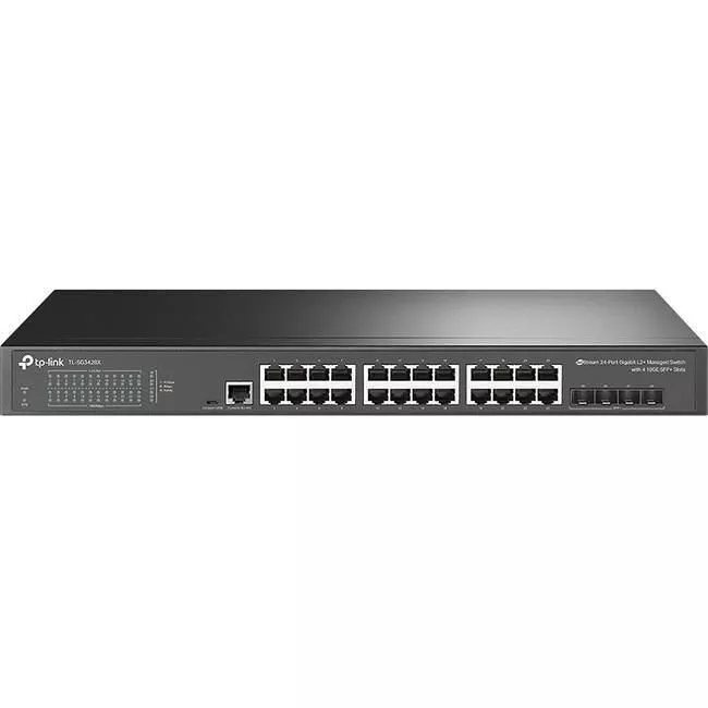 TP-LINK TL-SG3428X - JetStream 24-Port Gigabit L2+ Managed Switch with 4 10GE SFP+ Slots