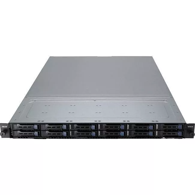 ASUS RS700A-E9-RS12V2 1U Rack Barebone - 2x Socket SP3/AMD EPYC 7002 - 800 W Platinum - 12x 2.5" Drive Bays