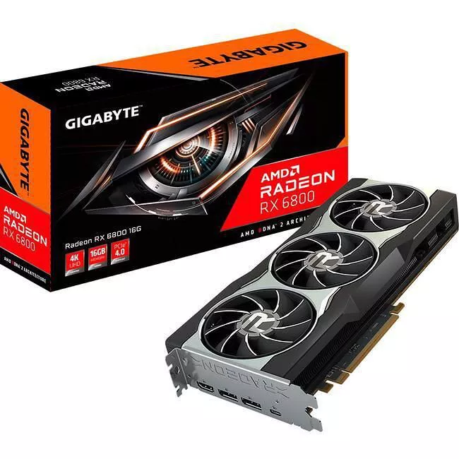 GIGABYTE GV-R68-16GC-B AMD Radeon RX 6800 XT Graphic Card - 16 GB GDDR6