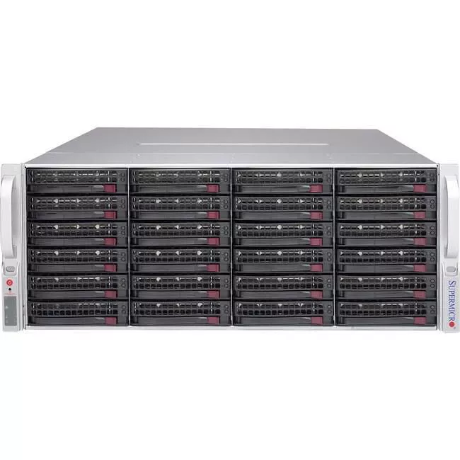 Supermicro CSE-847E1C-R1K23JBOD Drive Enclosure - 4U Rack - Black - Drive Enclosure - 4U Rack - 80+ Titanium