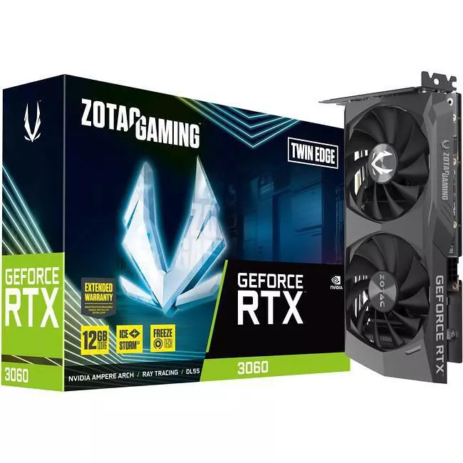 ZOTAC ZT-A30600E-10M GeForce RTX™ 3060 Twin Edge Graphic Card - 12 GB GDDR6