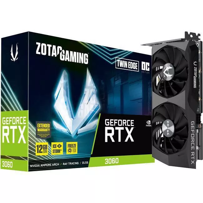 ZOTAC ZT-A30600H-10M GeForce RTX™ 3060 Twin Edge OC Graphic Card - 12 GB GDDR6