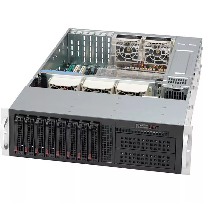 Supermicro CSE-835TQ-R921B 3U Rackmount Chassis - EATXATX - 920 W Platinum - 7x FHFL Expansion Slots