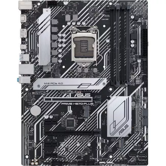 ASUS PRIME H570-PLUS Desktop Motherboard - 1x Socket LGA-1200 - Intel H570 - 4x DDR4 - 2x M.2 - 2x PCIe x16 - 1x RJ-45 - ATX