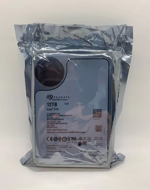 Seagate ST12000NM0008 Exos Hard Drive - 12 TB - 256 MB - 3.5 - SATA - 7200
