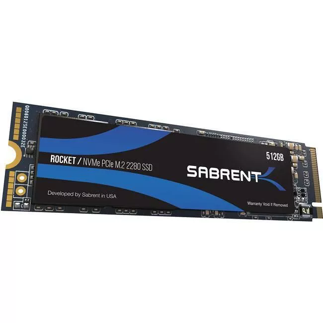 Sabrent SB-ROCKET-512 Rocket SSD - 512 GB - Internal - M.2 2280 - PCIe 3.0 x4