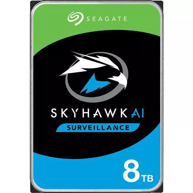 Seagate ST8000VE001 SkyHawk AI Hard Drive - 8 TB - 256 MB - 3.5 - SATA