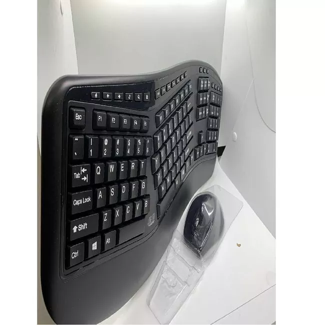 Adesso WKB-1500GB Wireless Ergonomic Keyboard & Laser Mouse