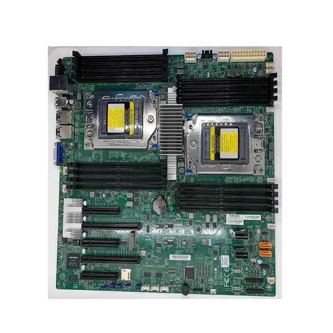 Supermicro MBD-H11DSI-O Server Motherboard - 2x Socket SP3 - AMD 16x DDR4 - 2x M.2 - 2x PCIe x16 - 3x RJ-45 - EATX