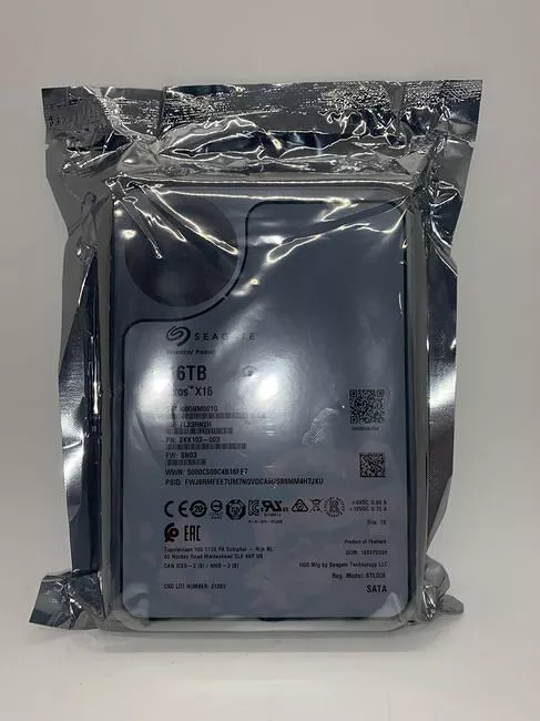 Seagate ST16000NM001G Exos Hard Drive - 16 TB - 256 MB - SATA - 7200